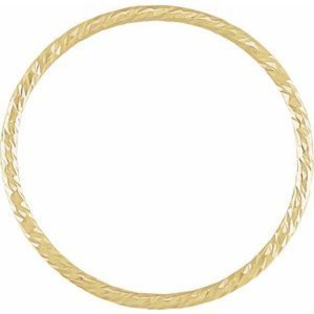 14k Yellow Stackable Ring Size 6 - image 2